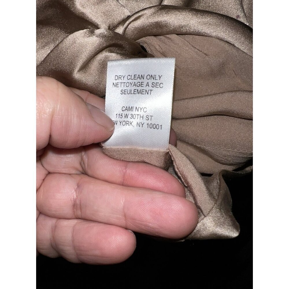 CAMI N.Y.C. 100% Silk Sleeveless Bustier Cropped Tank Top Sz M - Picture 9 of 10